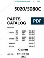 DR-5020 & - 5080C Parts