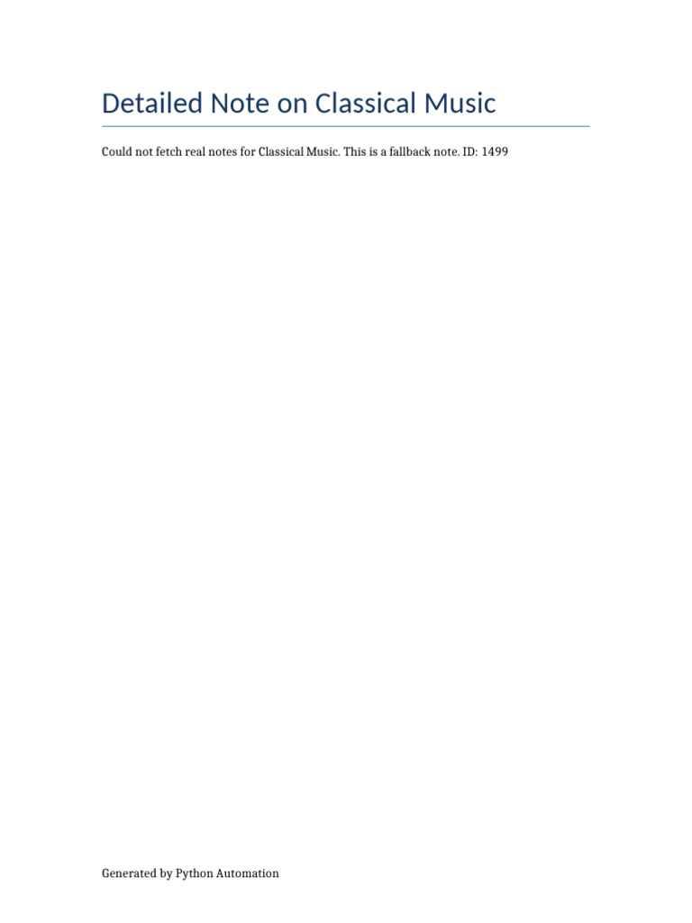 Masternotes Classical Music 14 | PDF