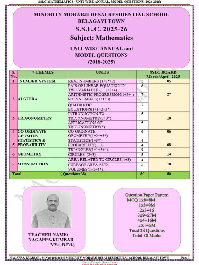 Maths Scoring Package1 | PDF