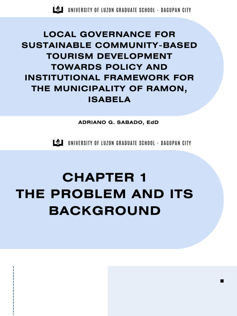 Local Governance For Sustainable Community-Based Tourism Development ...