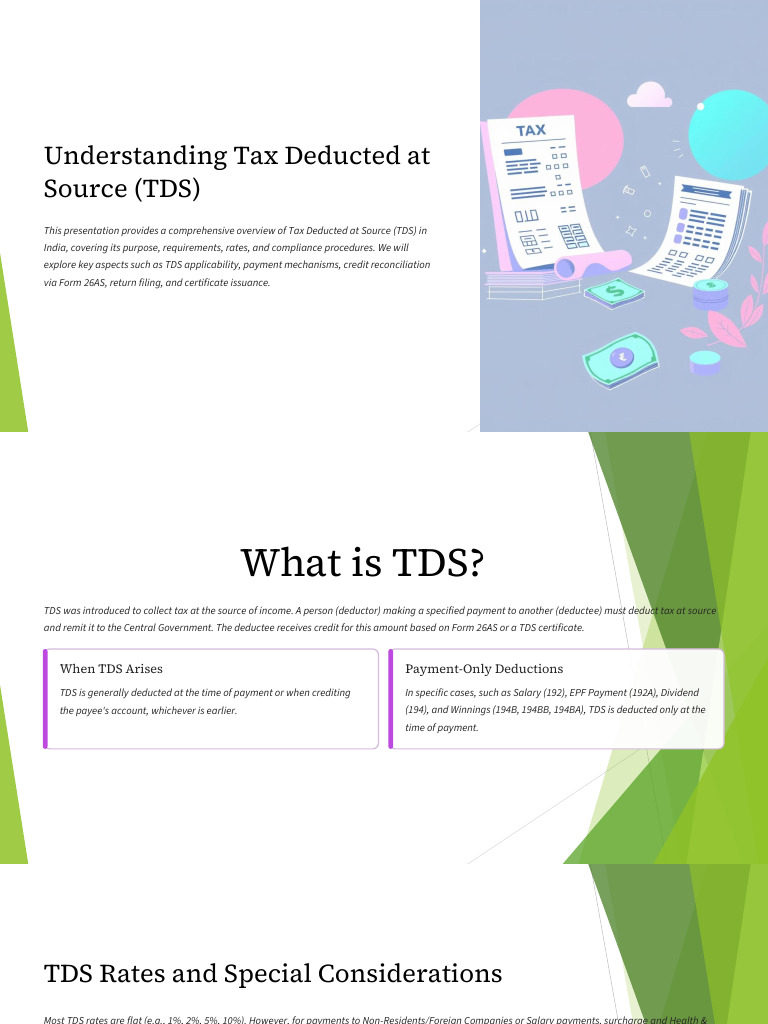 Tds Rates Chart Updated | PDF | Payments | Government Finances