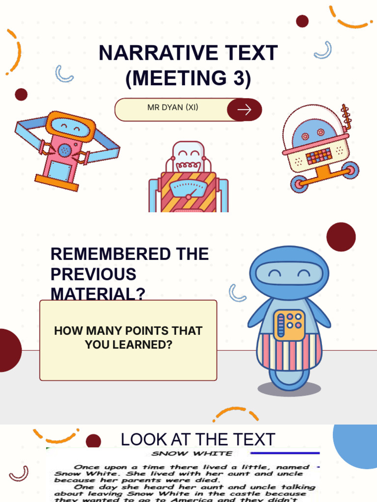 Meeting 3 Generic Structure Narrative Text | PDF