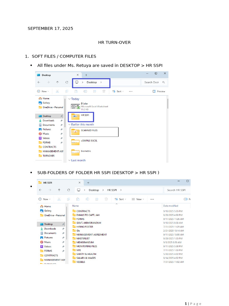 HR TURN-OVER Sample | PDF