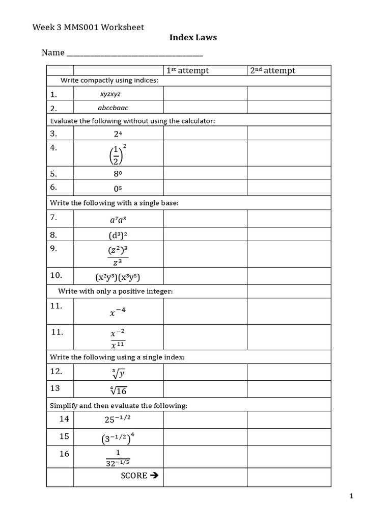 Week 3 Worksheet | PDF | Optics