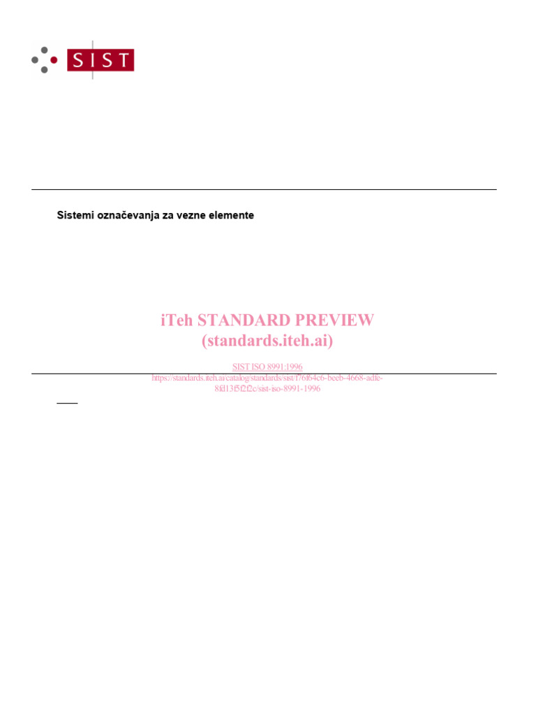 Sist Iso 8991 1996 | PDF | Screw | International Organization For ...