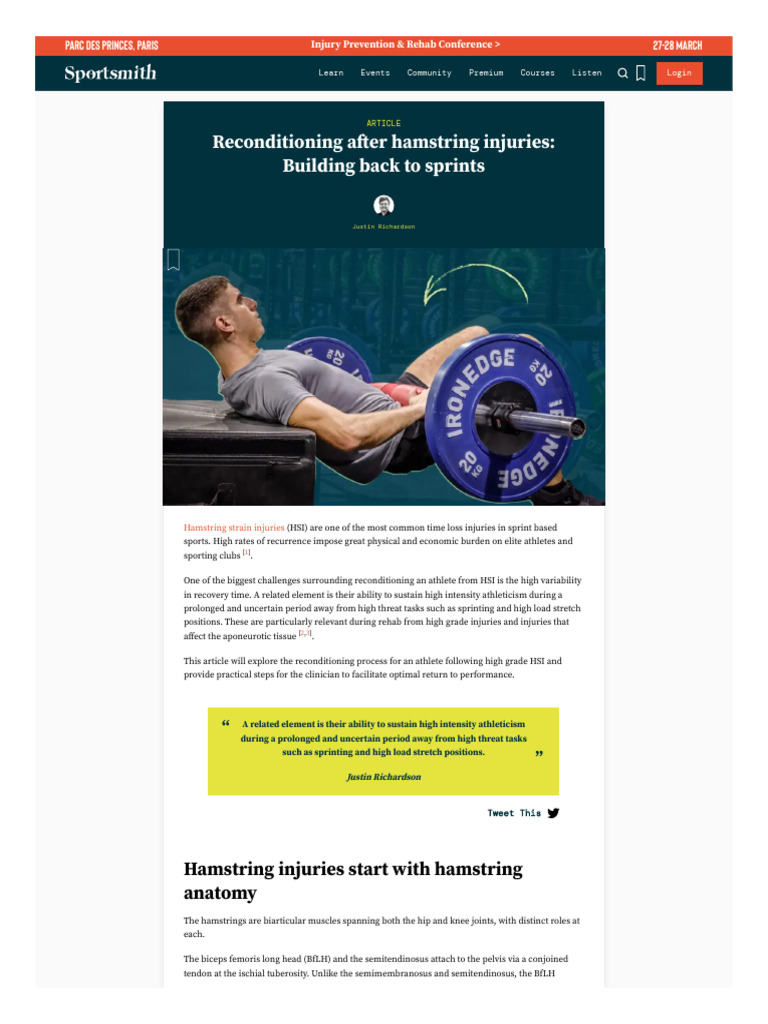 WWW Sportsmith Co Articles Reconditioning After Hamstring Injuries ...