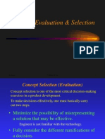 Concept Evaluation & Selection: Ken Youssefi UC Berkeley, ME Dept