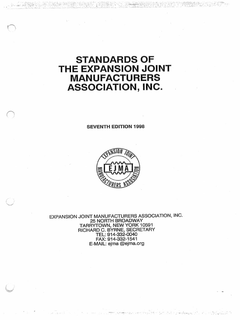 Standards of EJMA - 7th Ed 1998 | PDF