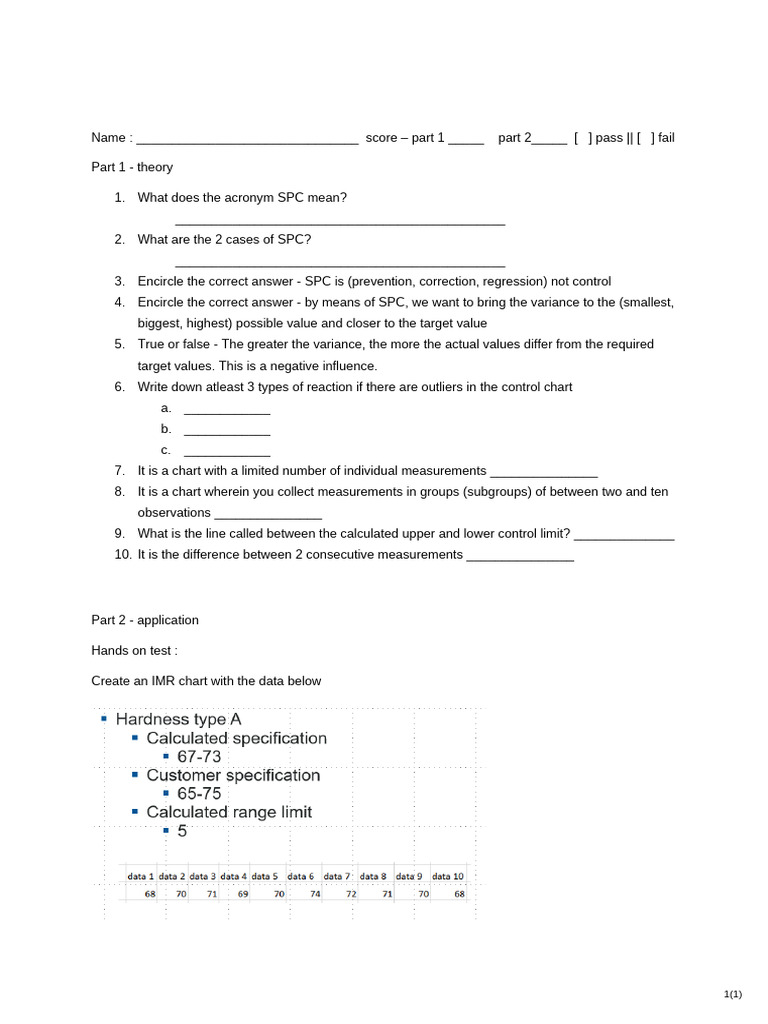 SPC Exam | PDF