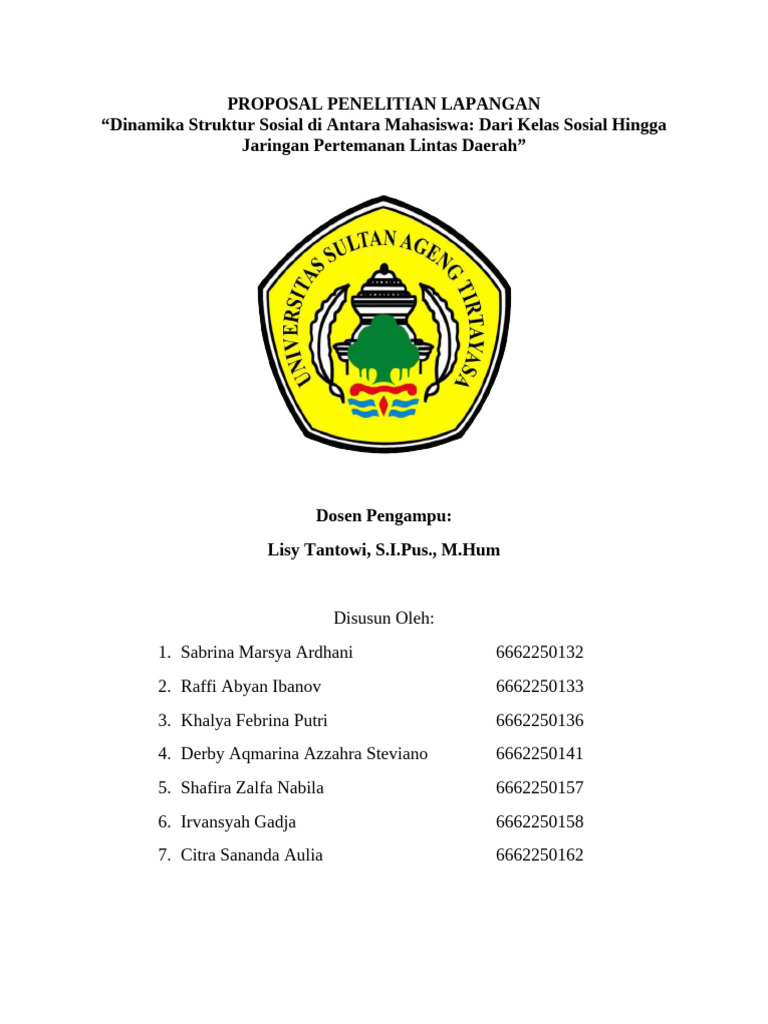 Proposal Penelitian - Kelompok 5-2 | PDF
