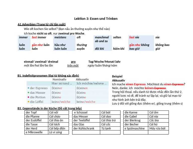 T NG H P NG Pháp Lektion 3 A+b | PDF