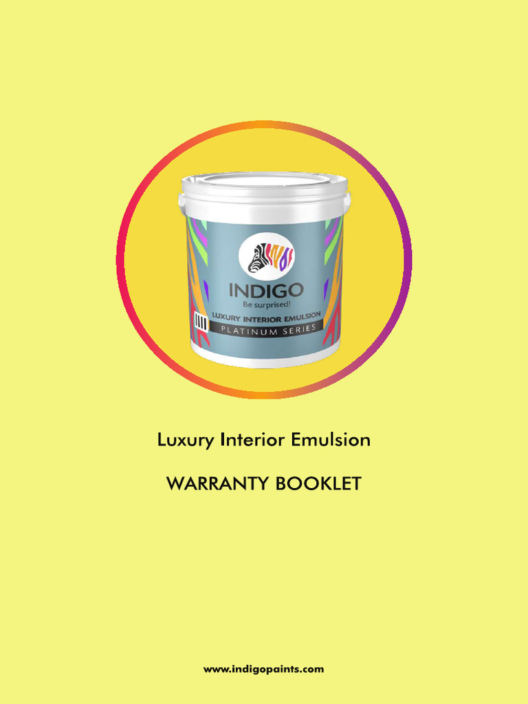 Luxury Interior Emulsion Warranty Certificate | PDF