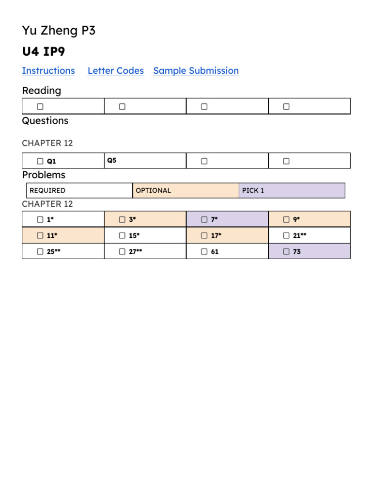 U4 IP9 Template | PDF