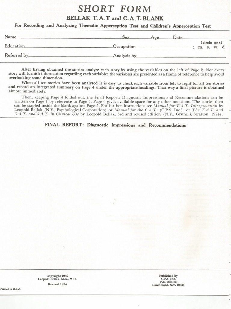 Tat Form | PDF