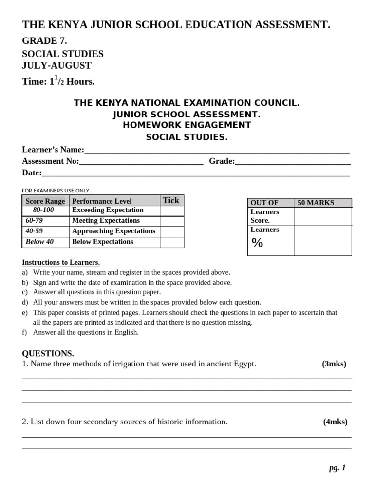 g7 Social Studies Homework | PDF | Weather