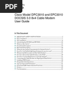 Cisco Model DPC3010 and EPC3010 DOCSIS 3.0 8x4 Cable Modem User Guide