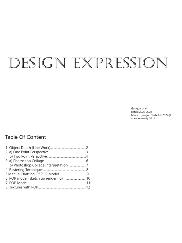Indesign Portfolio | PDF