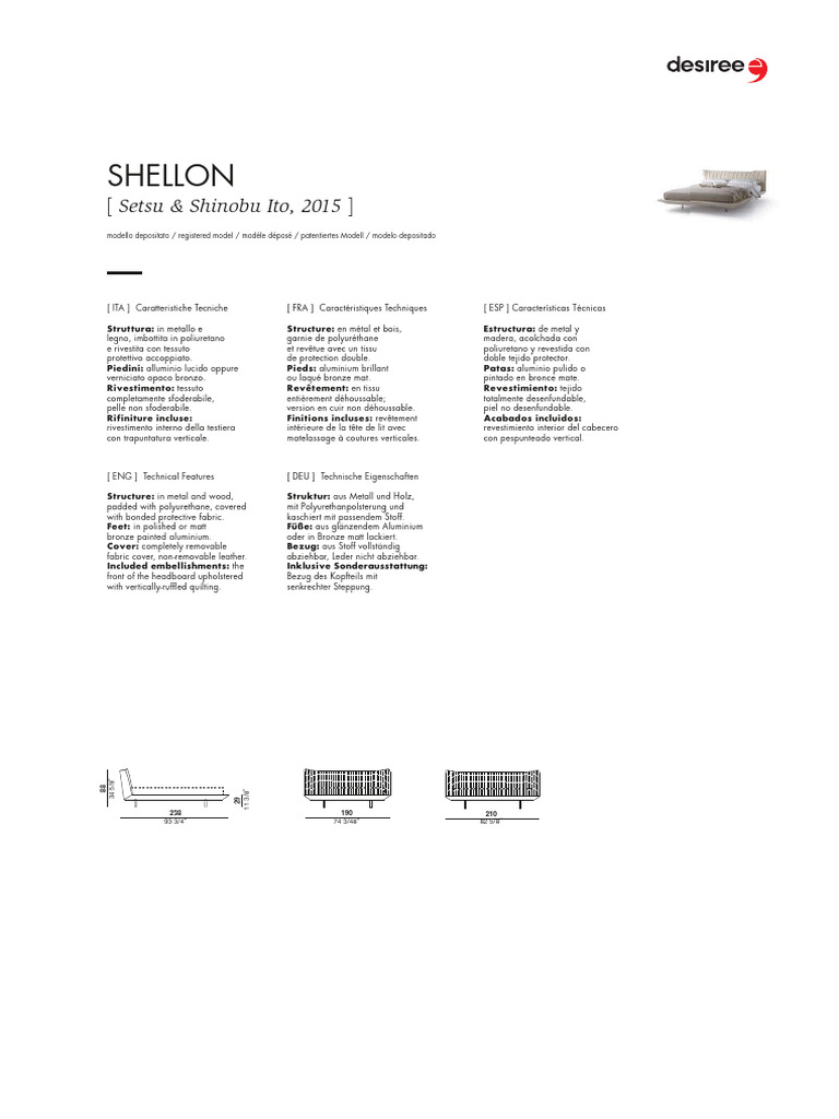 Shellon Beds Product-Identikit | PDF | Matériaux | Matériaux de ...