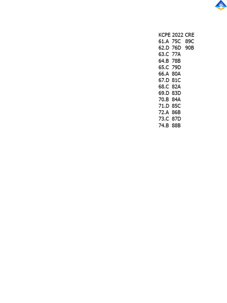 Kcpe Marking Scheme Nov 2022 | PDF | Chess Theory | Chess