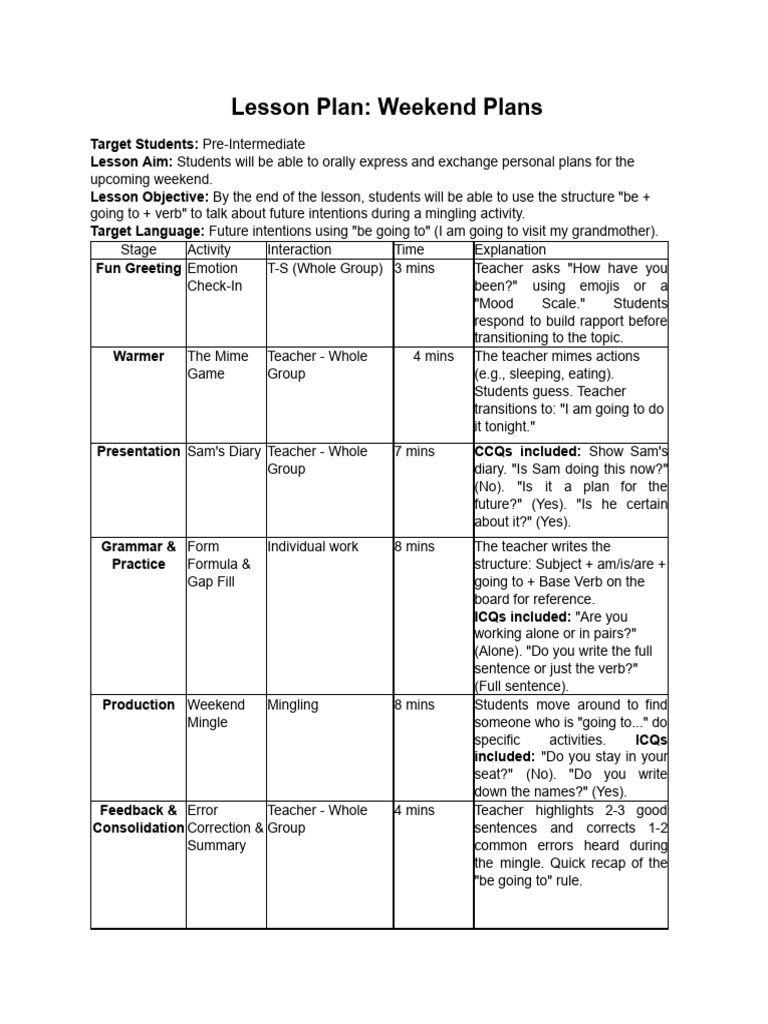 Lesson Plan TAP - Maryatul Kipya | PDF | Subject (Grammar) | Linguistic ...