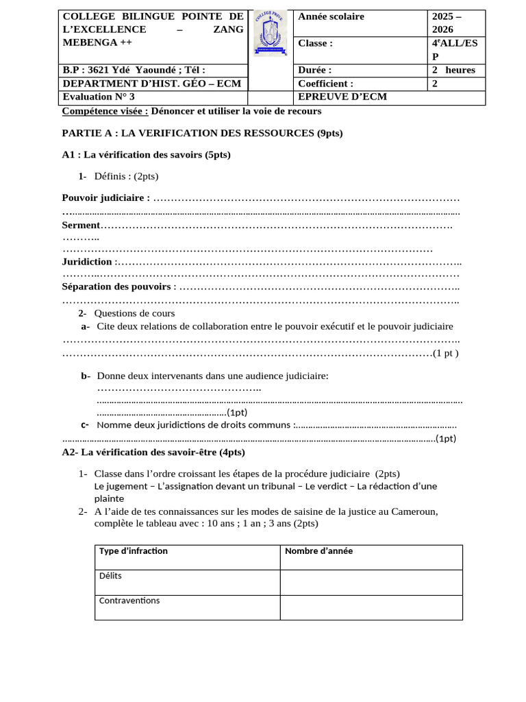 ECM 4e. E3. | PDF | Justice | Crime et violence