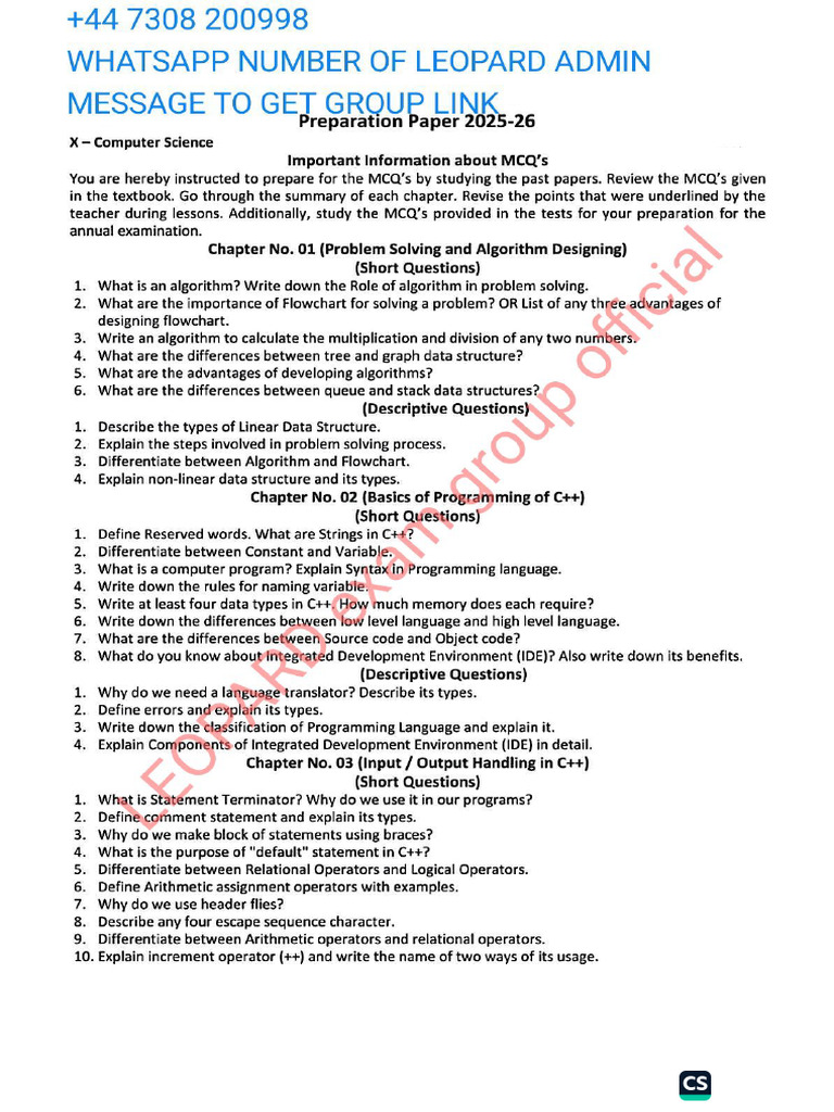 10th Computer Target Paper by LEOPARD | PDF