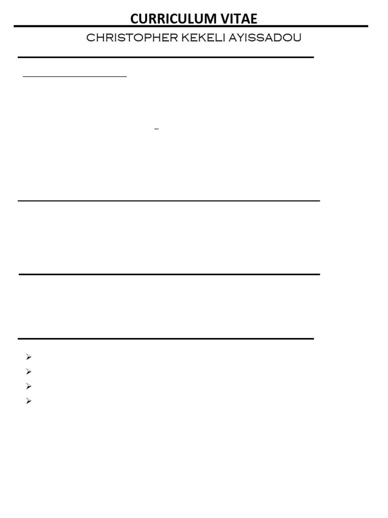 Chris CV | PDF