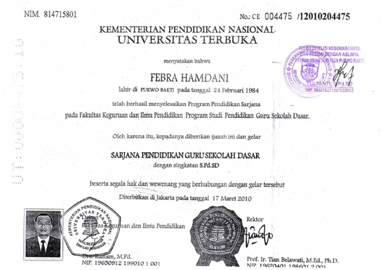 Febra - Ijazah | PDF