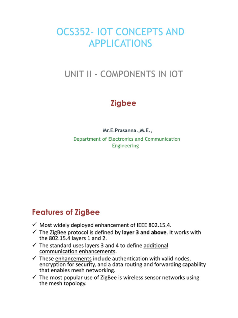 Zigbee Technology | PDF
