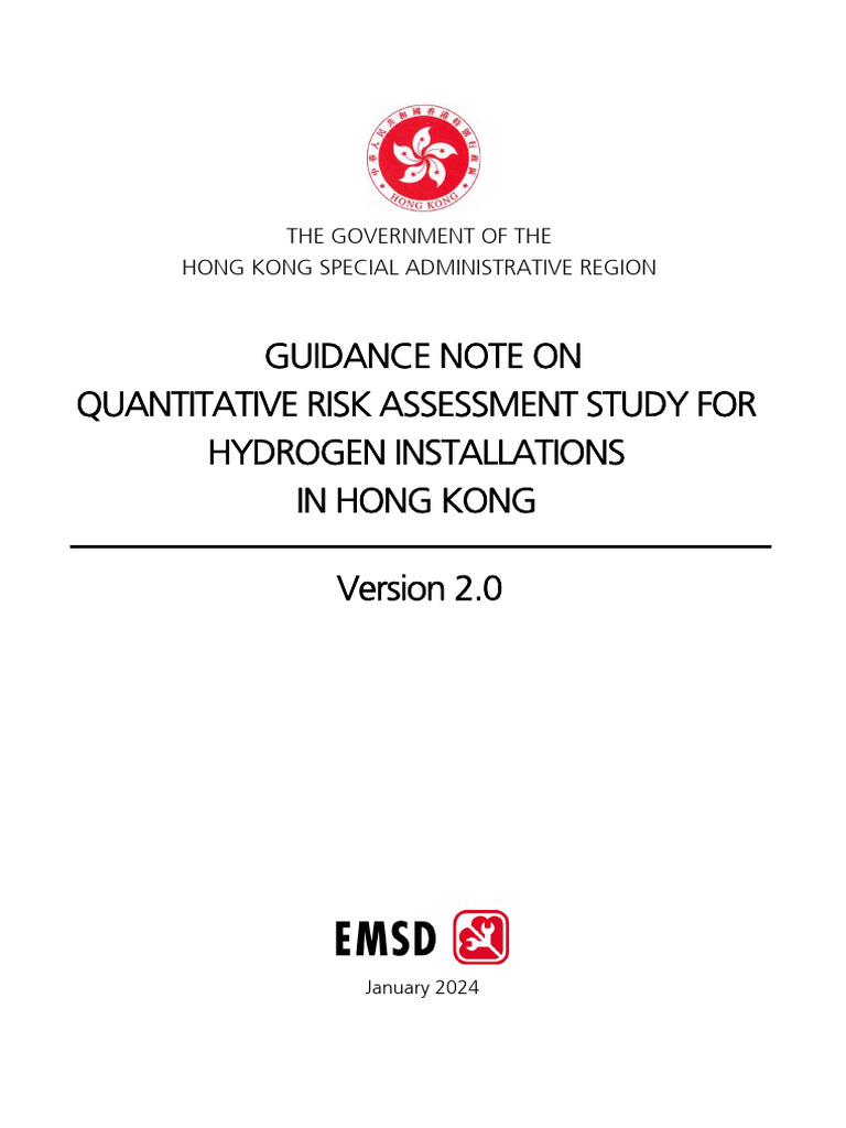 Guidance Note On Quantitative Risk Assessment Study For Hydrogen ...