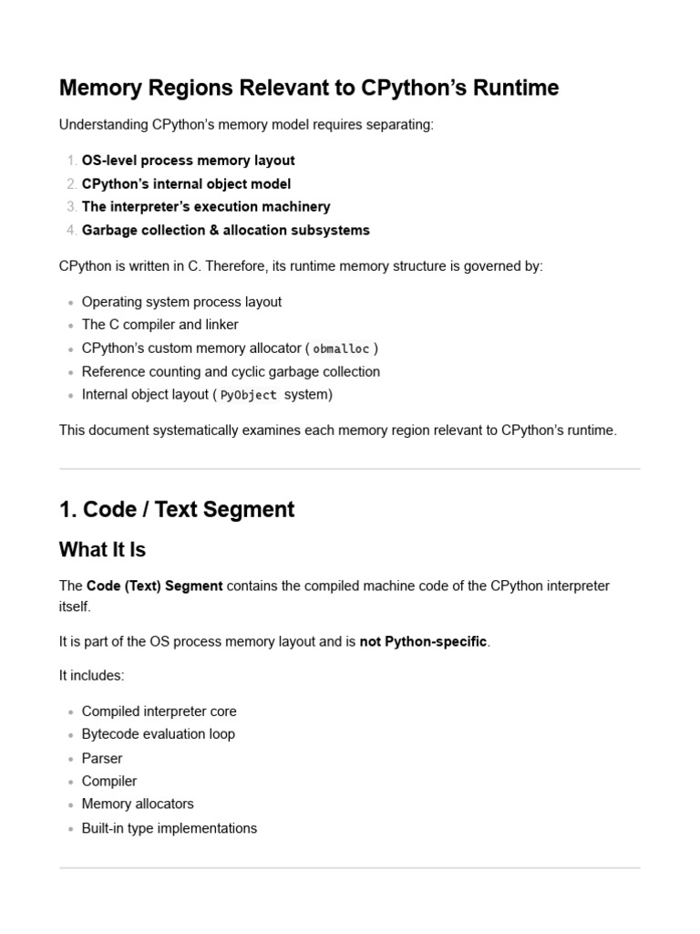 Interview Preparation - Python Execution Memory | PDF | Python ...
