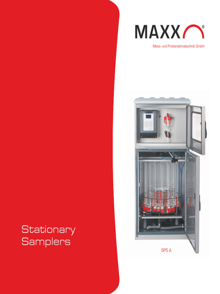 Brochure Stationary Samplers | PDF | Pump | Instrumentation