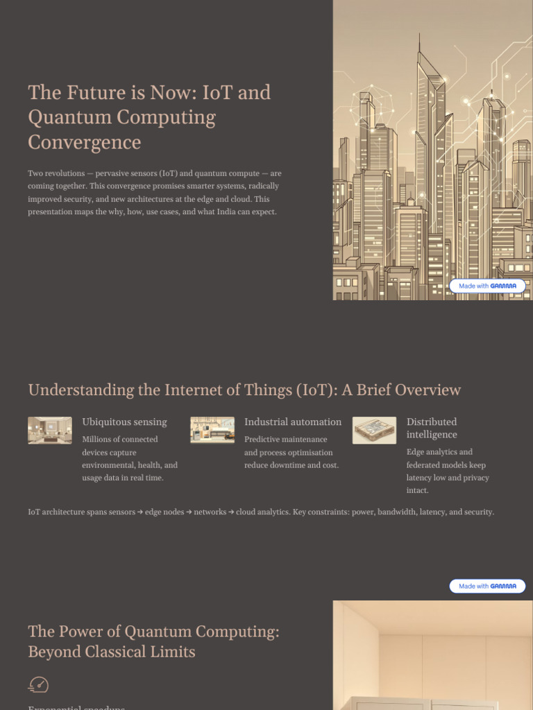 The Future Is Now IoT and Quantum Computing Convergence | PDF ...