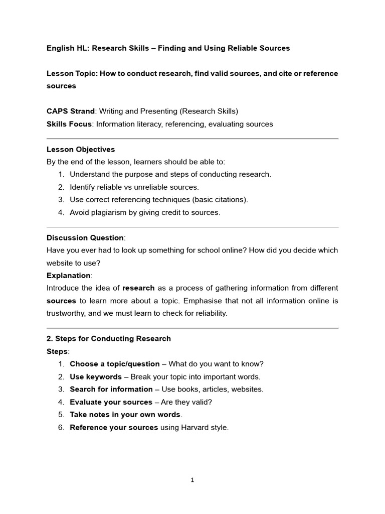 How To Conduct Research | PDF | Information Literacy | Communication