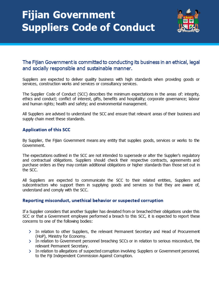 Supplier Code of Conduct | PDF | Occupational Safety And Health ...