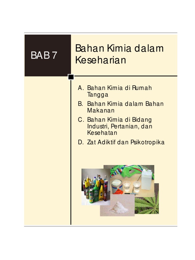 08 IPA KLS 8 BAB 7 Bahan Kimia Dalam Keseharian