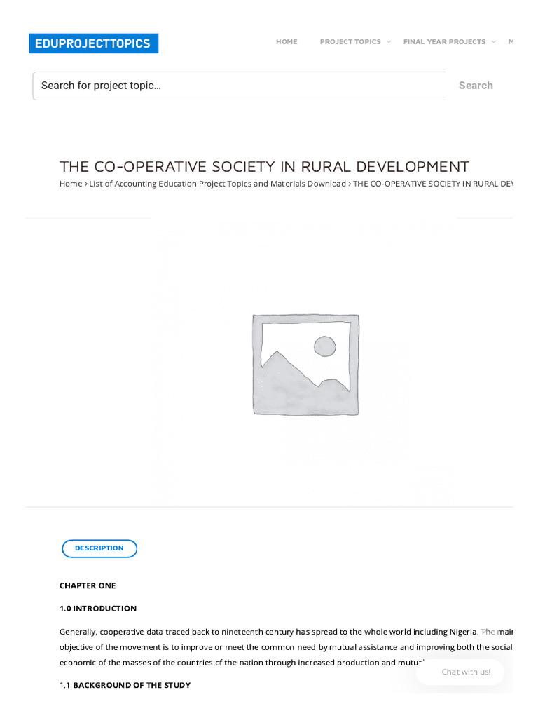 The Co-Operative Society in Rural Development | PDF | Cooperative | Society