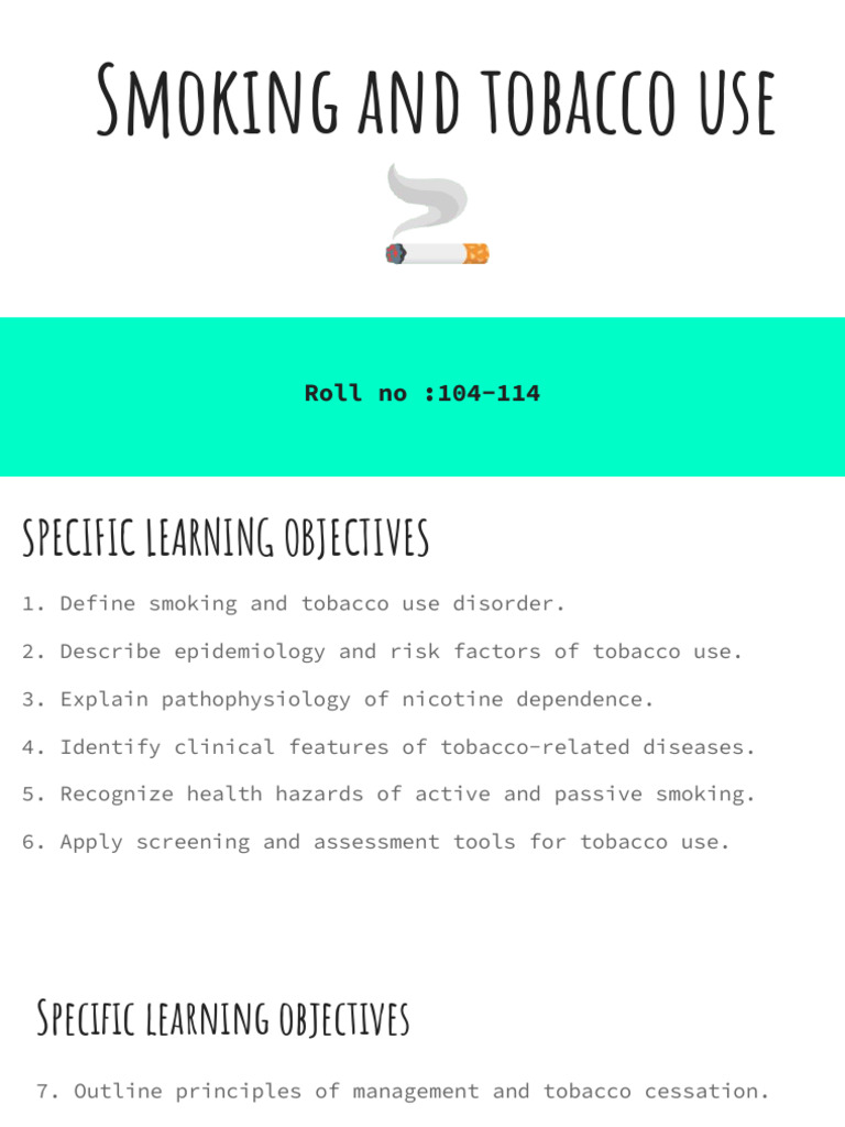 Tobacco | PDF | Tobacco Smoking | Addiction