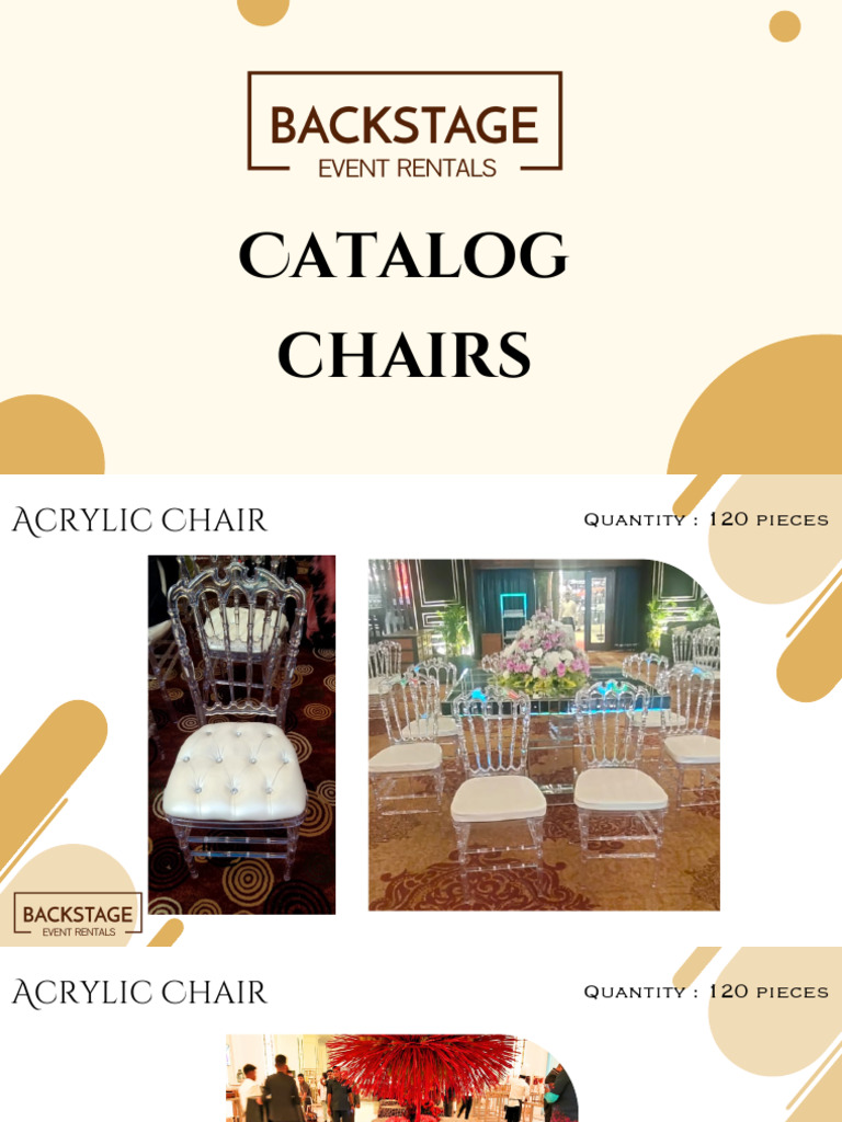 Backstage Chairs | PDF