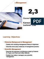 Introduction To Management: Kanwal Gurleen Lecturer, LSB