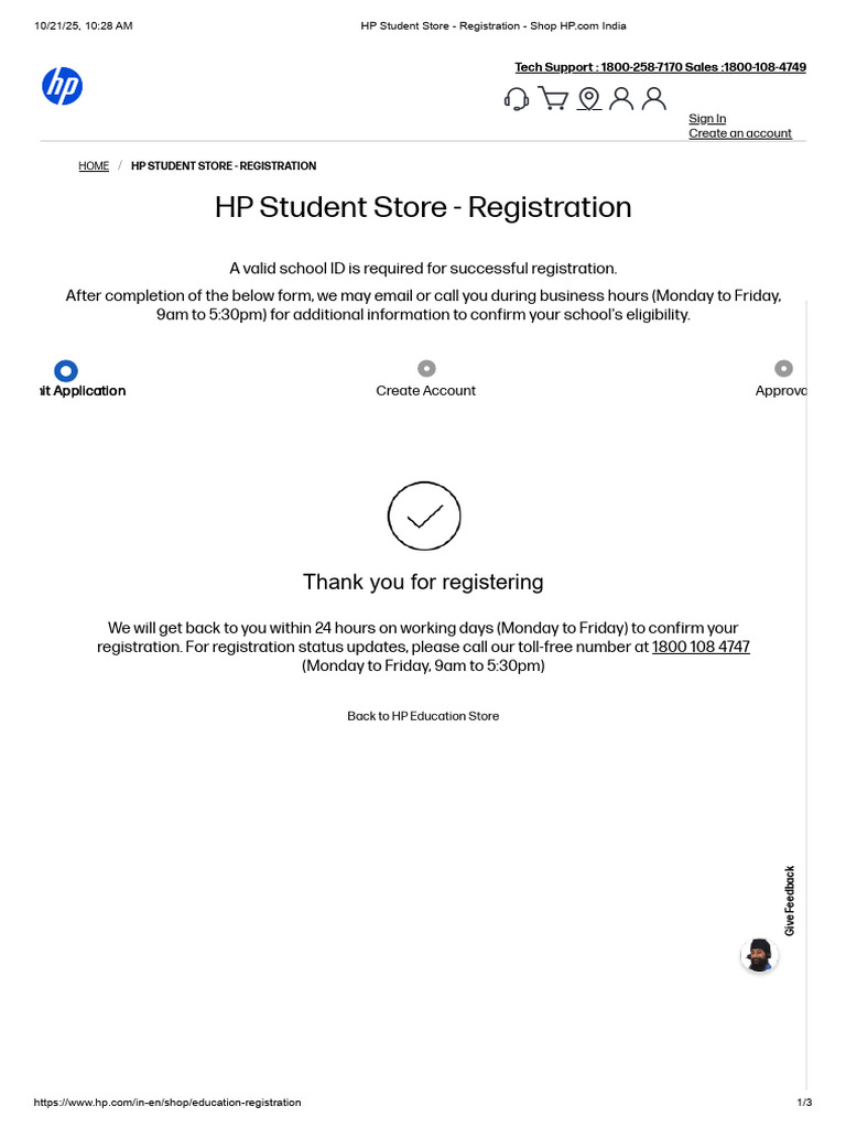 HP Student Store - Registration - Shop HP - Com India | PDF | Hewlett ...