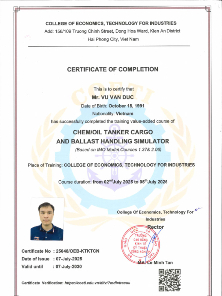Ballast Handling Simulator - Vu Van Duc | PDF