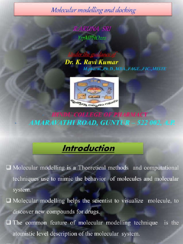 Molecular Modelling | PDF