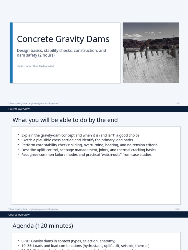 Concrete Gravity Dams 2hr | PDF | Dam | Soil Mechanics