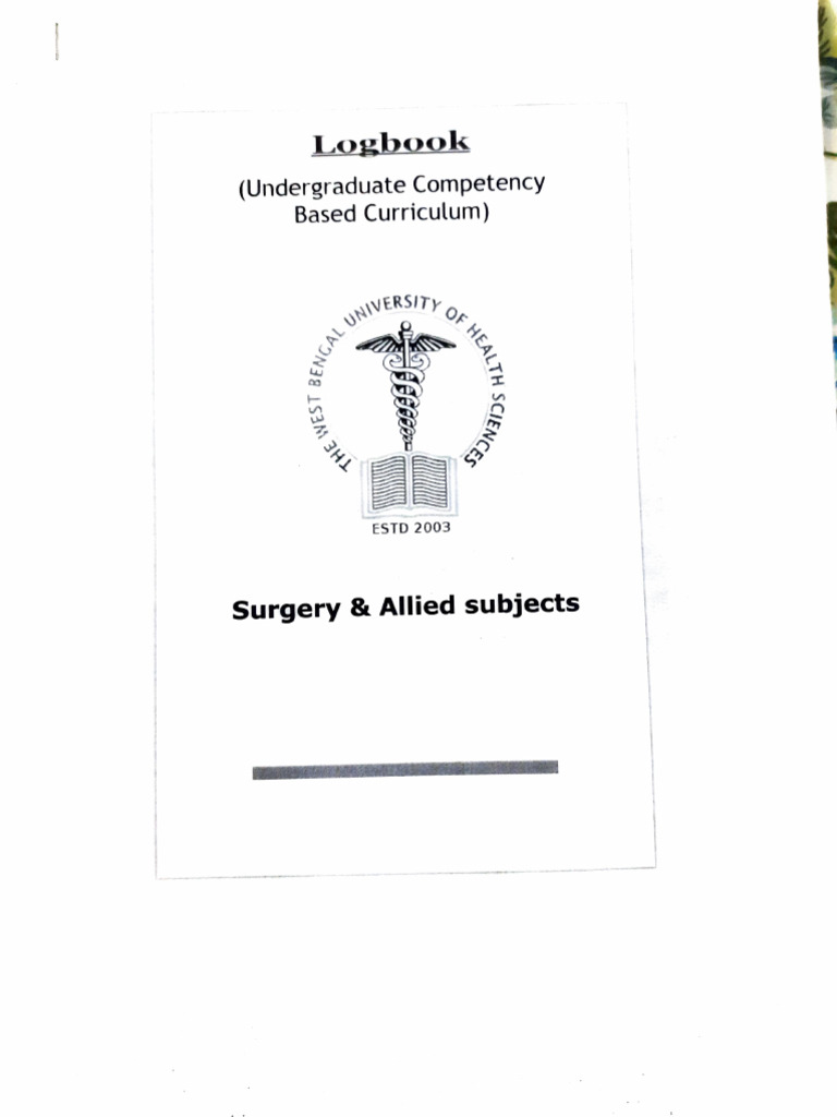 Surgery Logbook-1 | PDF