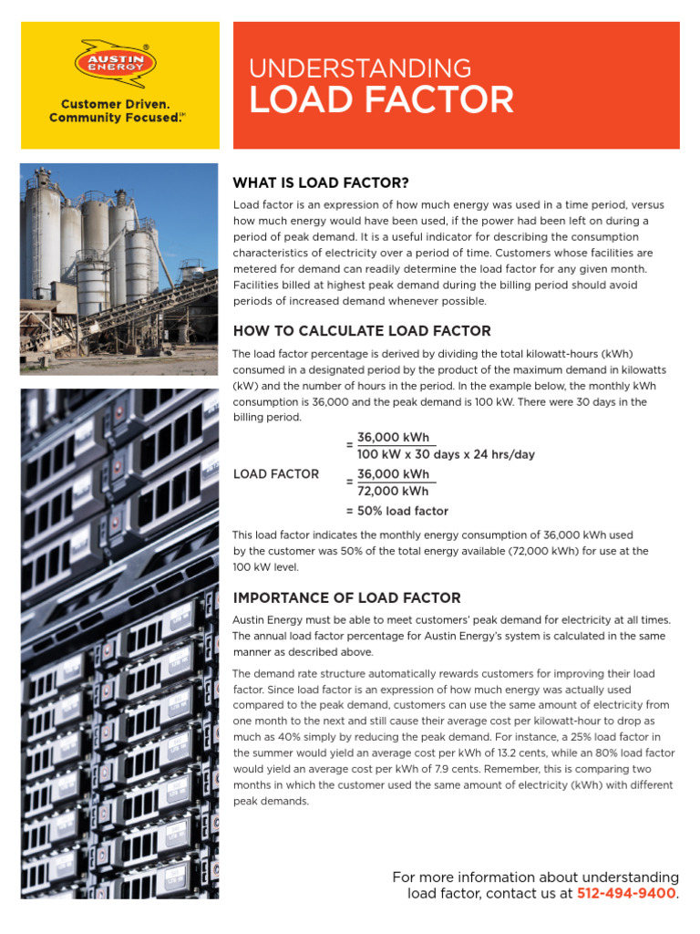 Understanding Load Factor | PDF | Electrical Engineering | Electricity