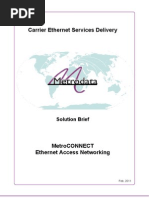 MetroCONNECT Ethernet Access Networking