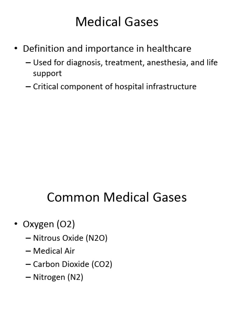 Medical Gases Presentation | PDF