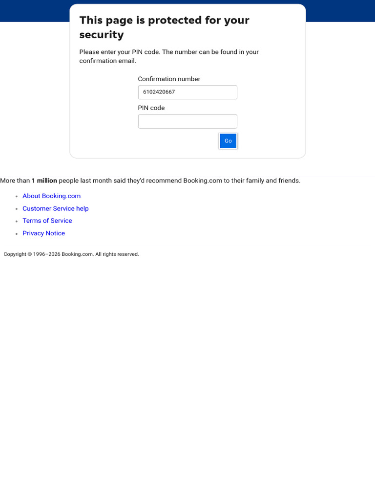 Booking Confirmation | PDF