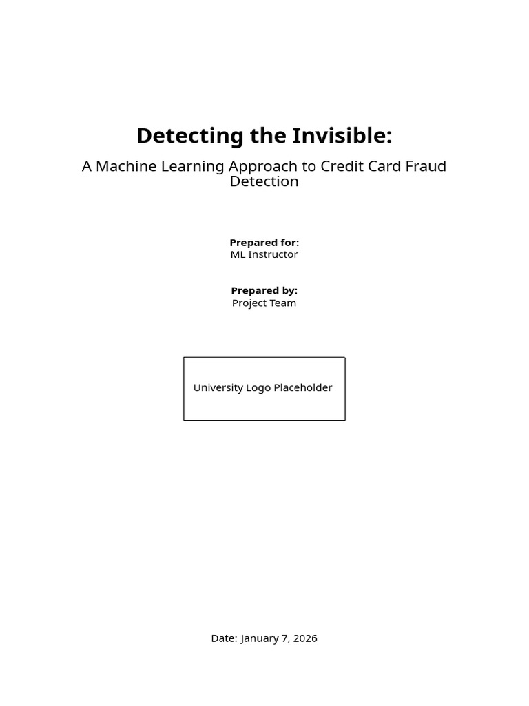 Credit Card Fraud Detection Report | PDF | Machine Learning | Accuracy ...